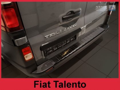 Nerezová ochranná lišta zadního nárazníku Fiat Talento II 16- grafitová