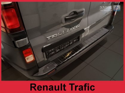 Nerezová ochranná lišta zadního nárazníku RENAULT TRAFIC III 16- grafitová