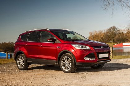 Nerezová ochranná lišta zadního nárazníku Ford Kuga II 13- lesklá