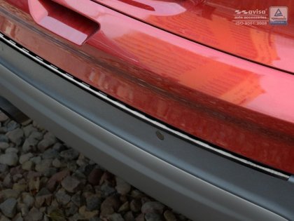 Nerezová ochranná lišta zadního nárazníku Ford Kuga II 13- grafitová dlouhá
