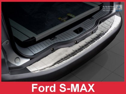 Nerezová ochranná lišta zadního nárazníku Ford S-MAX 06-14
