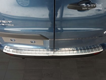 Nerezová ochranná lišta zadního nárazníku Ford Tourneo/Transit Custom 12-19