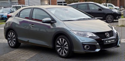 Nerezová ochranná lišta zadního nárazníku Honda Civic IX 15- Hatchback 