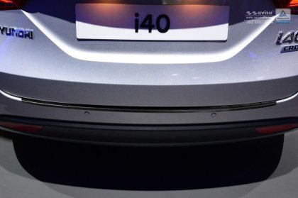 Nerezová ochranná lišta zadního nárazníku Hyundai i40 Wagon (Kombi) 11-16 grafitová