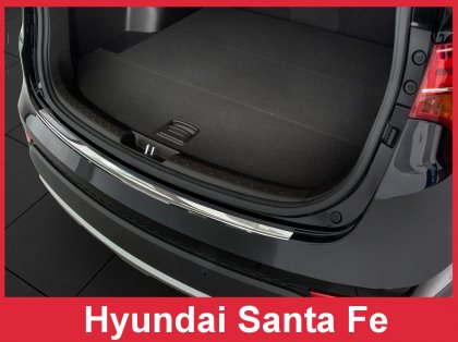 Nerezová ochranná lišta zadního nárazníku Hyundai Santa Fe 12-18