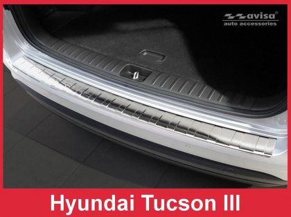 Nerezová ochranná lišta zadního nárazníku Hyundai Tucson III 18- 
