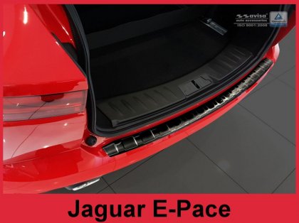 Nerezová ochranná lišta zadního nárazníku Jaguar E-Pace 17- grafitová