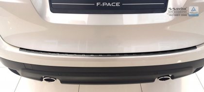 Nerezová ochranná lišta zadního nárazníku Jaguar F-Pace 16- grafitová