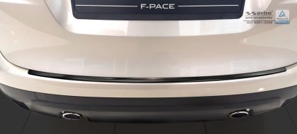 Nerezová ochranná lišta zadního nárazníku Jaguar F-Pace 16- grafitová + černý carbon