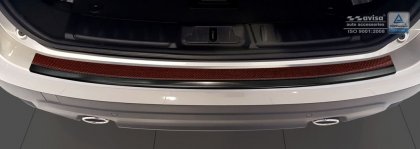Nerezová ochranná lišta zadního nárazníku Jaguar F-Pace 16- grafitová + červený carbon