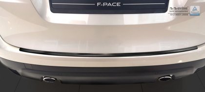 Nerezová ochranná lišta zadního nárazníku Jaguar F-Pace 16- grafitová + červený carbon