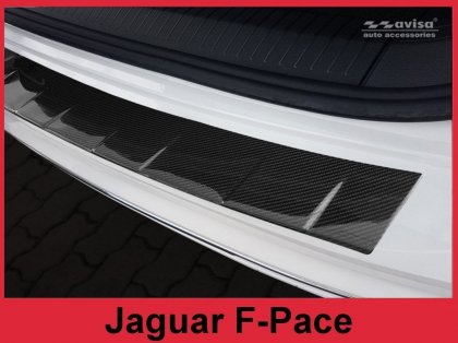 Ochranná lišta zadního nárazníku Jaguar F-Pace 16- černý carbon