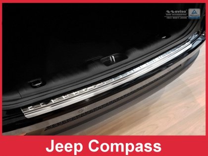 Nerezová ochranná lišta zadního nárazníku Jeep Compass 16-