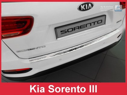 Nerezová ochranná lišta zadního nárazníku Kia Sorento III 17-