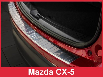 Nerezová ochranná lišta zadního nárazníku Mazda CX-5 12-17