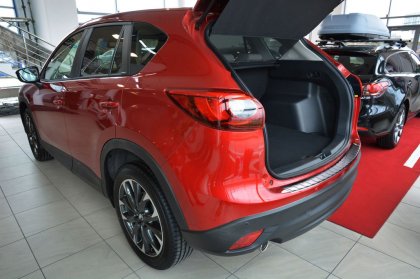 Nerezová ochranná lišta zadního nárazníku Mazda CX-5 12-17 grafitová