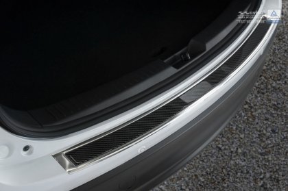 Nerezová ochranná lišta zadního nárazníku Mazda CX-5 12-17 carbon