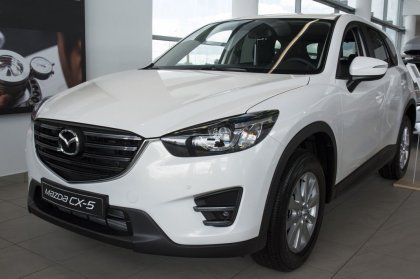 Nerezová ochranná lišta zadního nárazníku Mazda CX-5 12-17 carbon