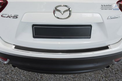 Nerezová ochranná lišta zadního nárazníku Mazda CX-5 12-17 carbon