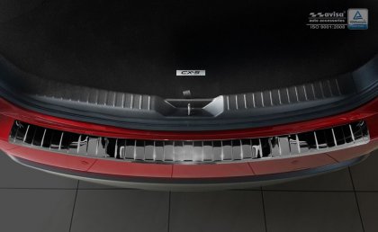Nerezová ochranná lišta zadního nárazníku Mazda CX-5 II 17- lesklá, grafitová
