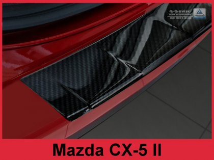 Ochranná lišta zadního nárazníku Mazda CX-5 II 17- karbonová