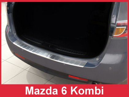 Nerezová ochranná lišta zadního nárazníku Mazda 6 Kombi 07-12