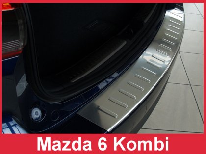 Nerezová ochranná lišta zadního nárazníku Mazda 6 Kombi 12-16