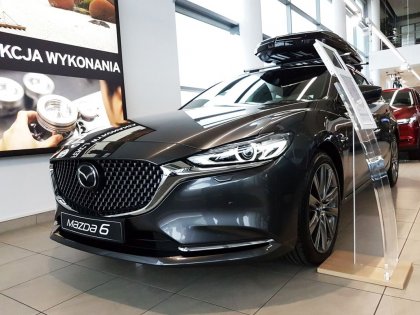 Nerezová ochranná lišta zadního nárazníku Mazda 6 Kombi 12-16 dlouhá