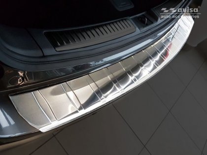 Nerezová ochranná lišta zadního nárazníku Mazda 6 Kombi 12-16 dlouhá
