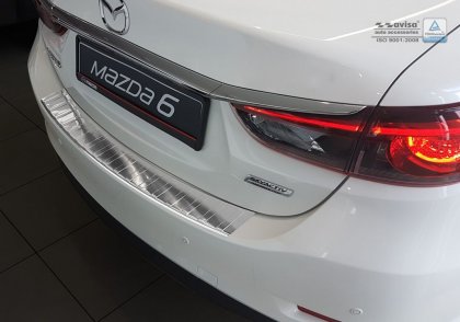 Nerezová ochranná lišta zadního nárazníku Mazda 6 Sedan 12-16