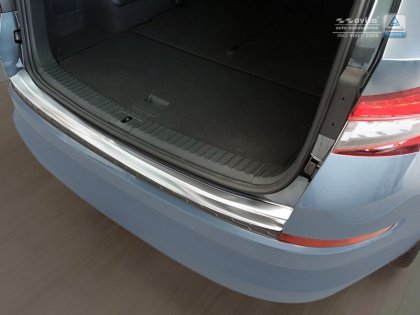 Nerezová ochranná lišta zadního nárazníku Škoda Kodiaq 16-