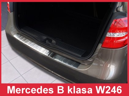 Nerezová ochranná lišta zadního nárazníku Mercedes-Benz B W246 11-18