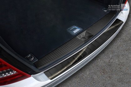 Nerezová ochranná lišta zadního nárazníku Mercedes-Benz C W204 T-model (kombi) 11-14 grafitová