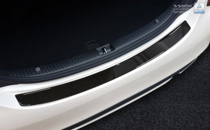 Nerezová ochranná lišta zadního nárazníku Mercedes-Benz CLS C218 14-16 karbonová