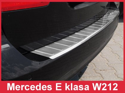 Nerezová ochranná lišta zadního nárazníku Mercedes-Benz E W212 09-13 T-model (kombi)