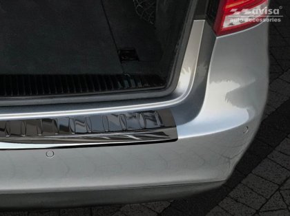 Nerezová ochranná lišta zadního nárazníku Mercedes-Benz E W212 13-16 T-model (kombi) grafitová lesklá