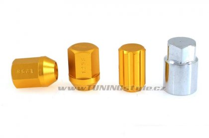 Kolové bezpečnostní matice (štefty) EPMAN RS M12x1.25 Gold