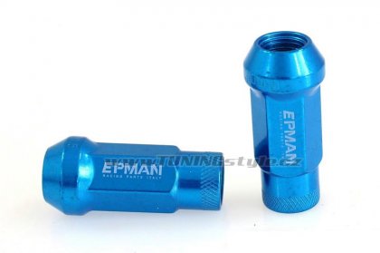 Kolové racing matice (štefty) EPMAN JDM M12x1.25 Blue