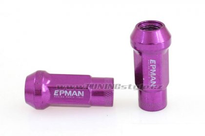 Kolové racing matice (štefty) EPMAN JDM M12x1.25 Purple