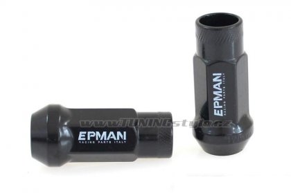 Kolové racing matice (štefty) EPMAN JDM M12x1.5 Black