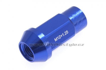 Kolové racing matice (štefty) JBR 50mm M12 x1.25 BLUE