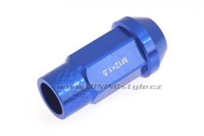 Kolové racing matice (štefty) JBR 50mm M12 x1.5 BLUE