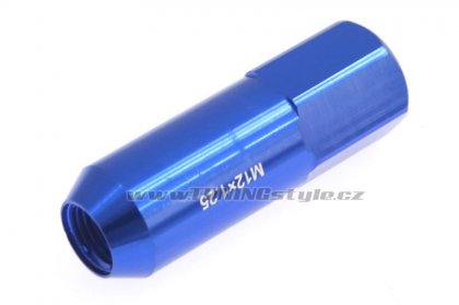 Kolové racing matice (štefty) JBR 60mm M12 x1.25 BLUE