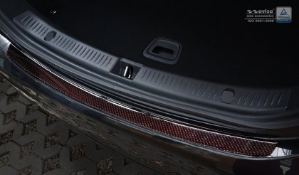 Ochranná lišta zadního nárazníku Mercedes-Benz E W213 16- karbonová červená