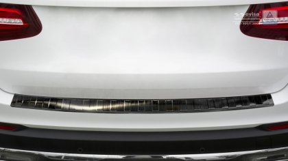 Nerezová ochranná lišta zadního nárazníku Mercedes-Benz GLC X253 15- grafitová