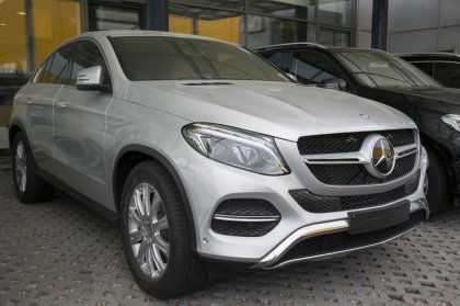 Nerezová ochranná lišta zadního nárazníku Mercedes-Benz GLE C292 Coupe15- carbon