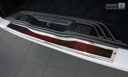 Nerezová ochranná lišta zadního nárazníku Mercedes-Benz V klasse W447 Vito III 14- červerný carbon