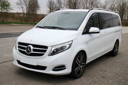 Nerezová ochranná lišta zadního nárazníku Mercedes-Benz V klasse W447 Vito III 14- červerný carbon