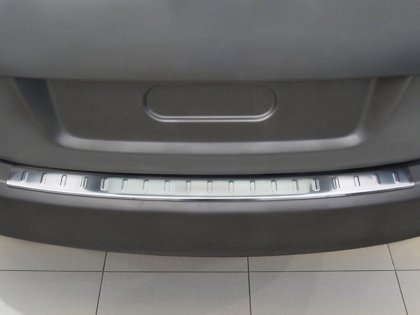 Nerezová ochranná lišta zadního nárazníku Škoda Fabia II Kombi 07-16 