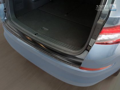 Nerezová ochranná lišta zadního nárazníku Škoda Kodiaq 16- grafitová 